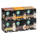 STARBUCKS Probierset, White Cup Variety Pack fra Nescafé Dolce Gusto Kaffeekapseln & Vanilla Macchiato fra Nescafé Dolce Gusto Kaffeekapseln 6 x 12 (72 Kapseln, 36 Portionen)
