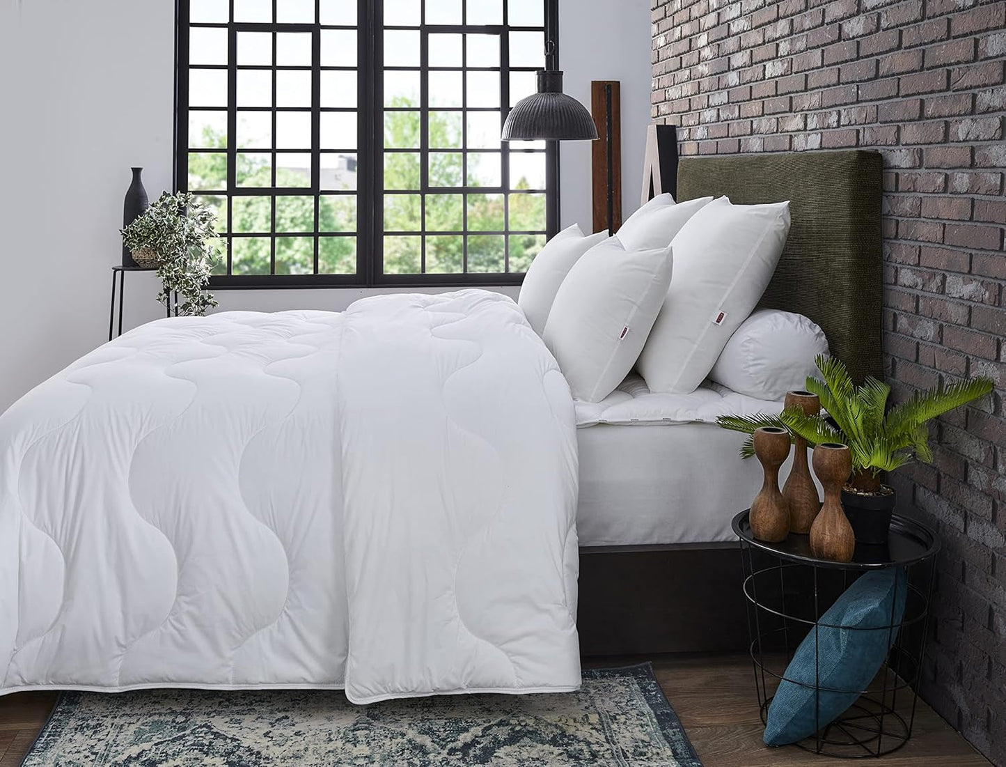 DODO Quilt Munich Basic, polyester, hvid, 150X220 cm Dyner og dyner Naty Shop