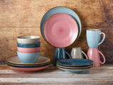 CreaTable, 22506, COSY DAY-serien, 16-delt porcelænssæt til 4, Porcelænskombinationsservice, Tåler opvaskemaskine og mikroovn, Kvalitetsfremstilling