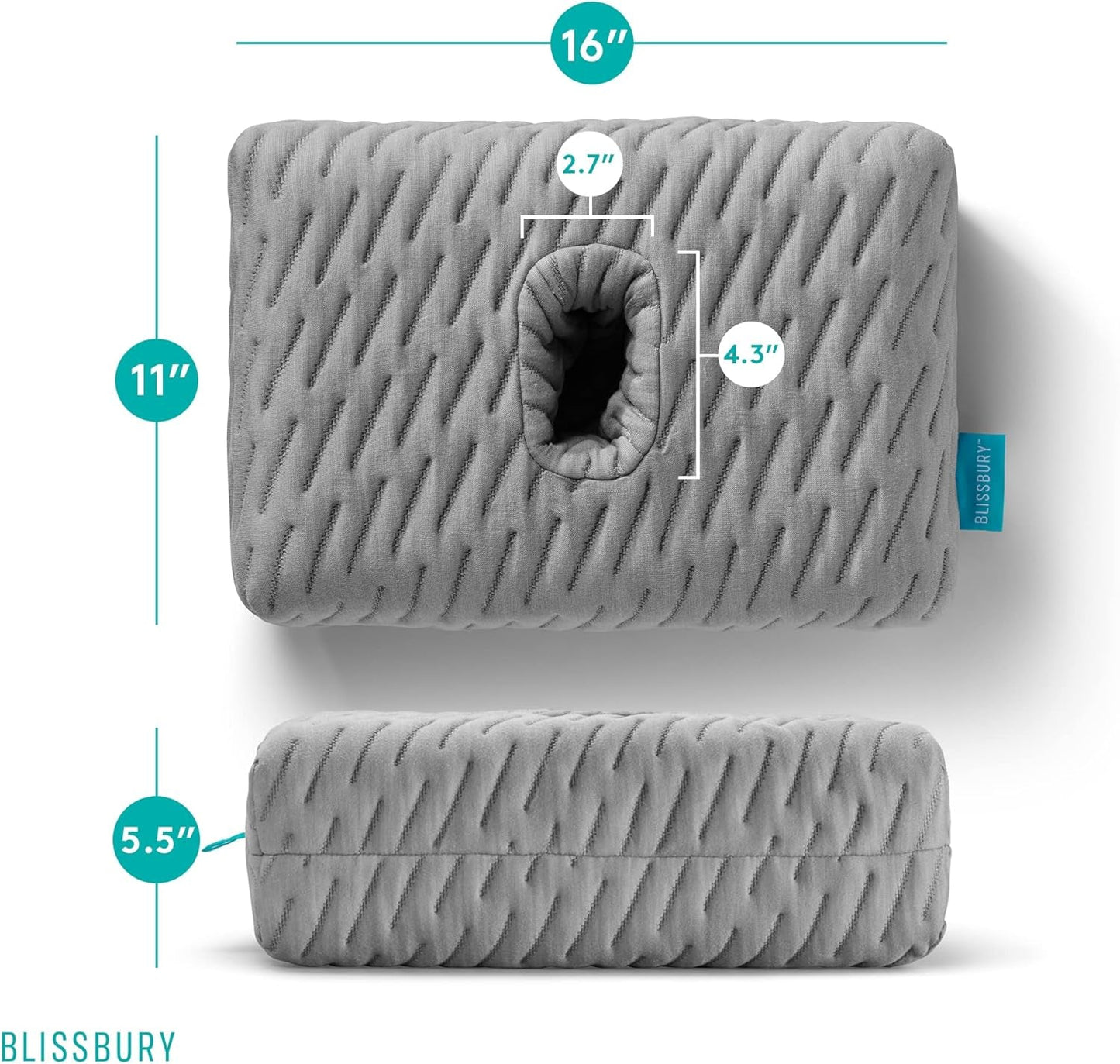 BLISSBURY mini ørepude til folk med øresmerter Naty Shop standardpuder