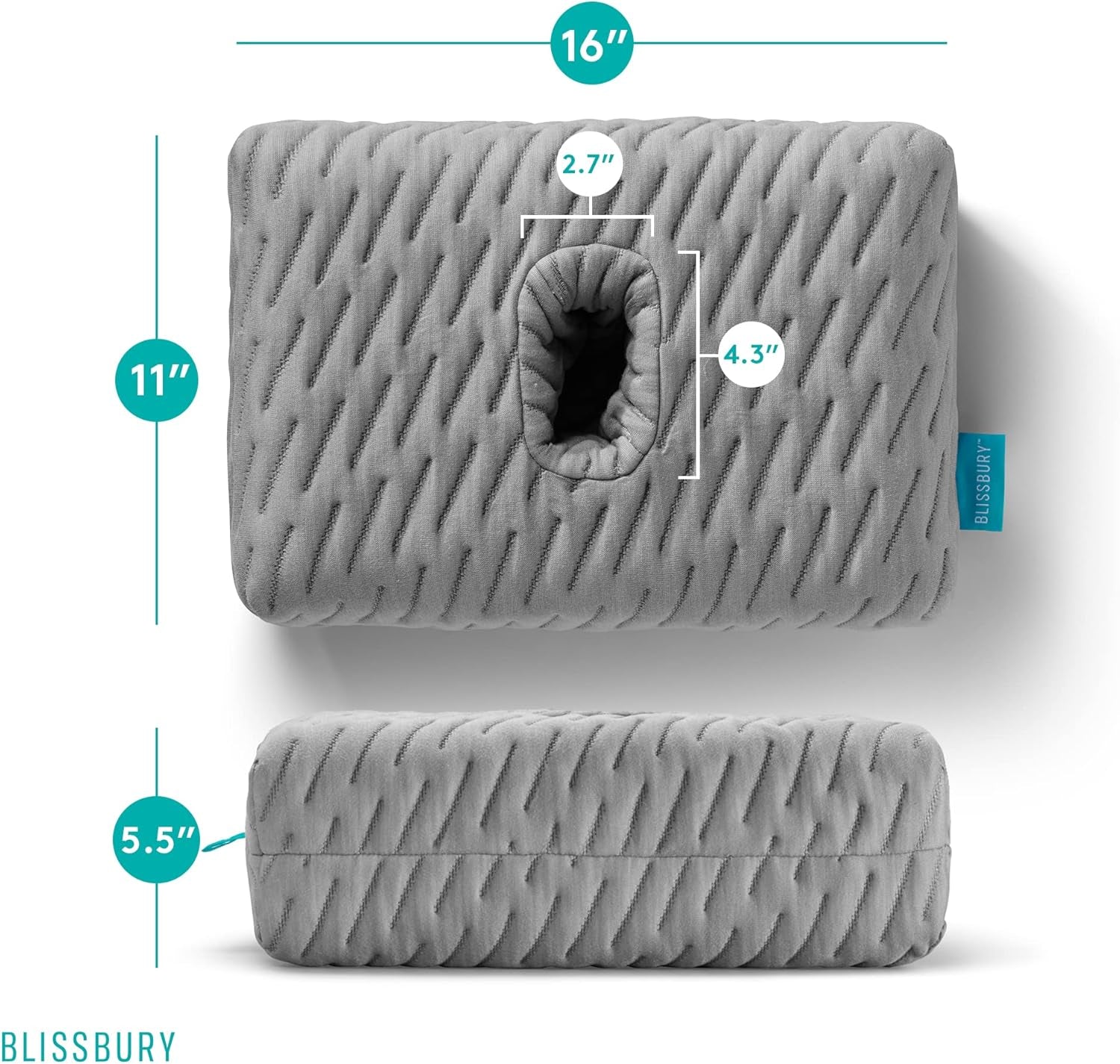 BLISSBURY mini ørepude til folk med øresmerter Naty Shop standardpuder