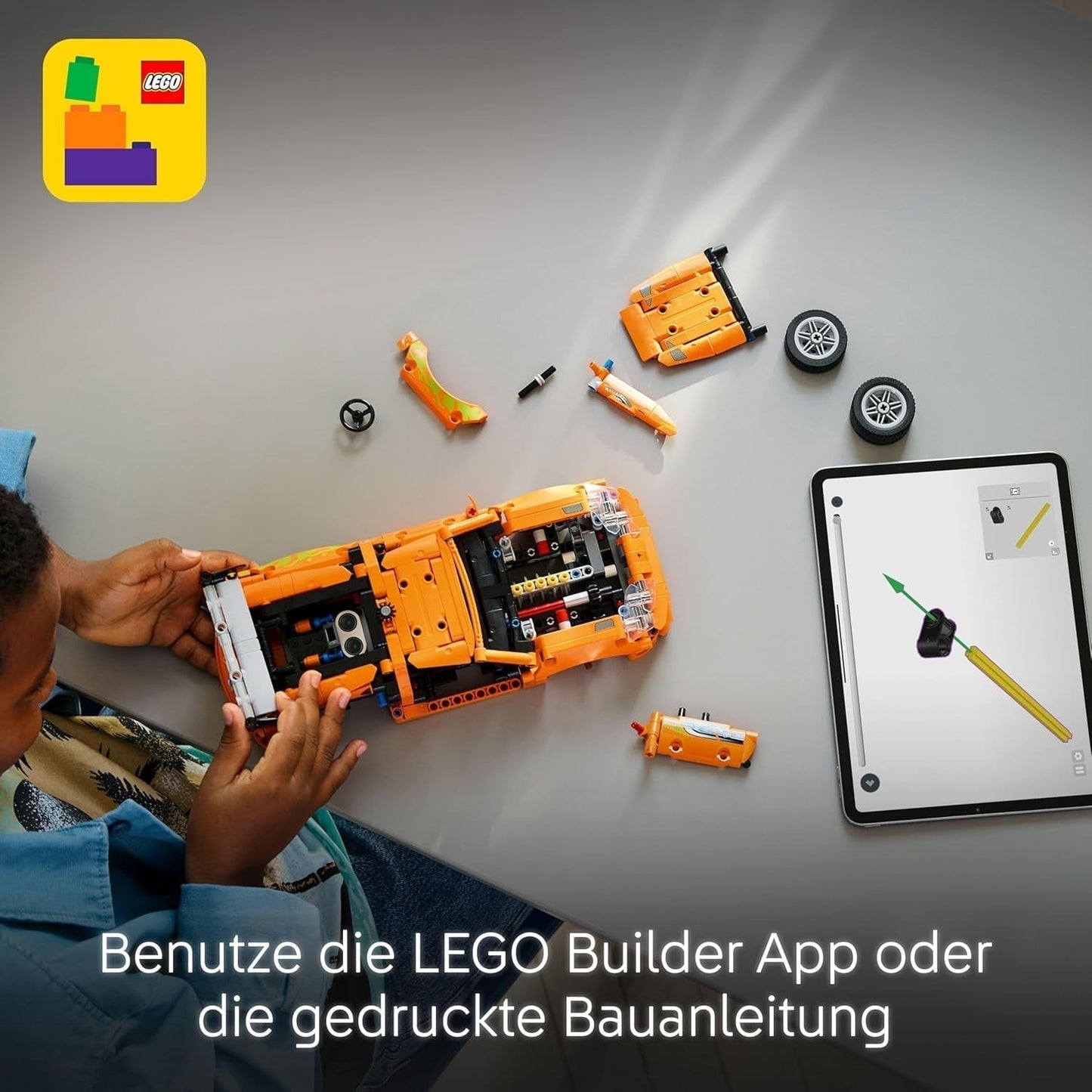 LEGO Technic Fast and Furious Toyota Supra MK4 - Legetøjsbil - Med 6-cylindret motor og åbne døre - Modelsæt til drenge og piger over 9 år - Fødselsdagsgaveidé 42204 Byggesæt Beuche den LEGO-Store