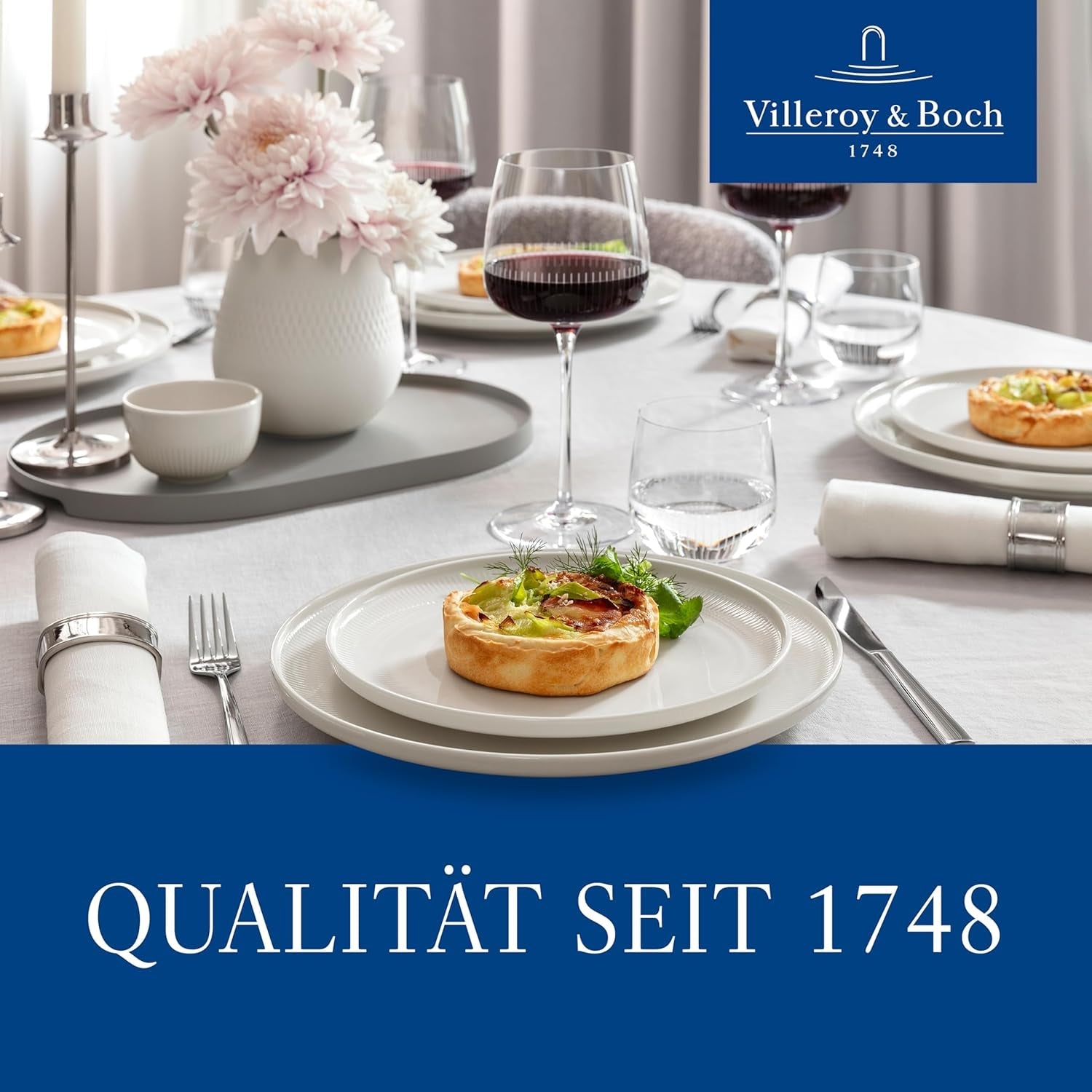 Villeroy & Boch - Afina mælkekrus 170 ml, hvid, tåler opvaskemaskine, tåler mikroovn, mælkekande, kaffetilbehør, keramisk kande, underkop, service, premium porcelæn