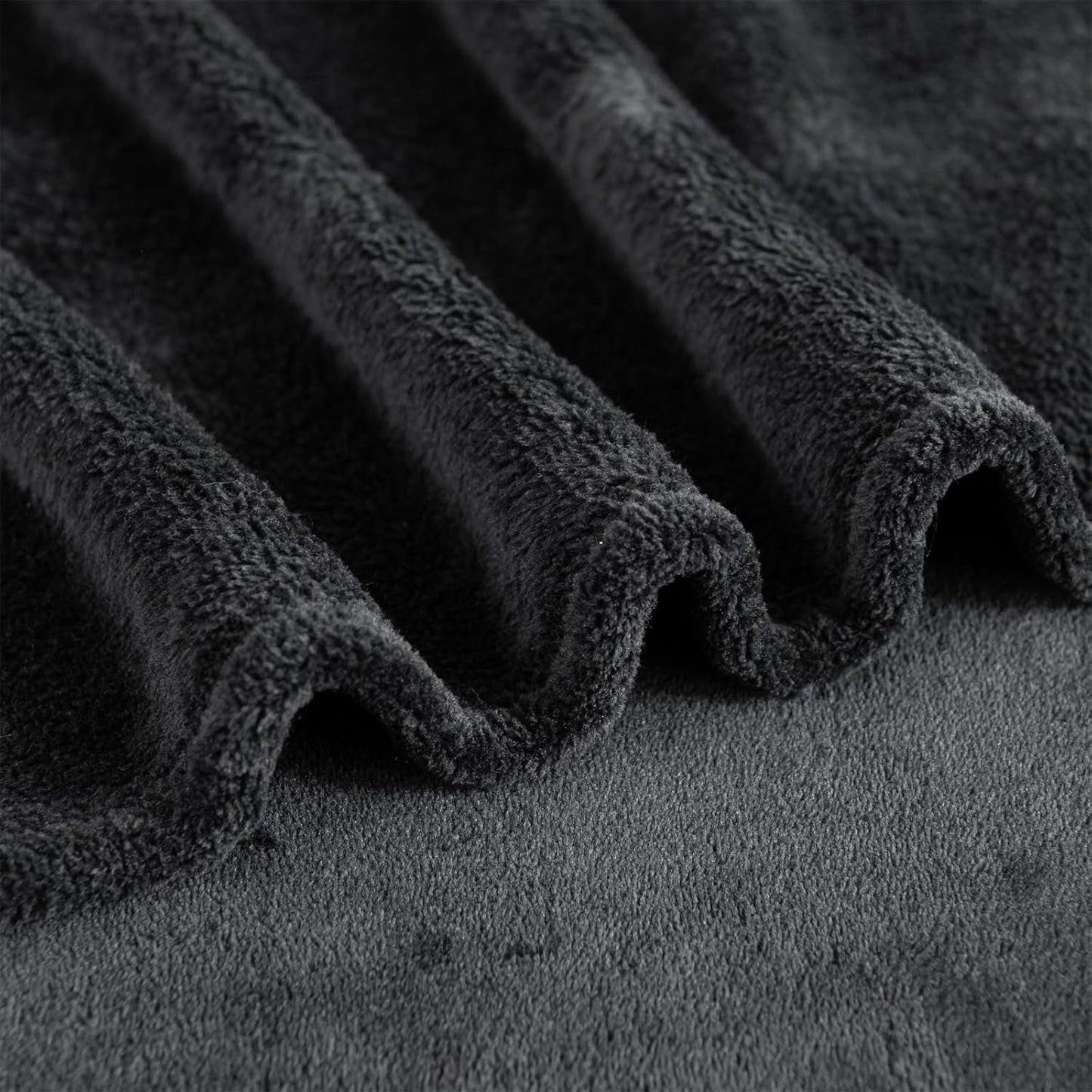 Good Nite Hyggeligt Tæppe Fluffy Blanket Sengetæppe Sofatæppe XL Living Blanket Fleece Tæppe 150X200Cm Sort Blødt Varmt Tæppe Fluffy Blanket Senge og tæpper Good Nite