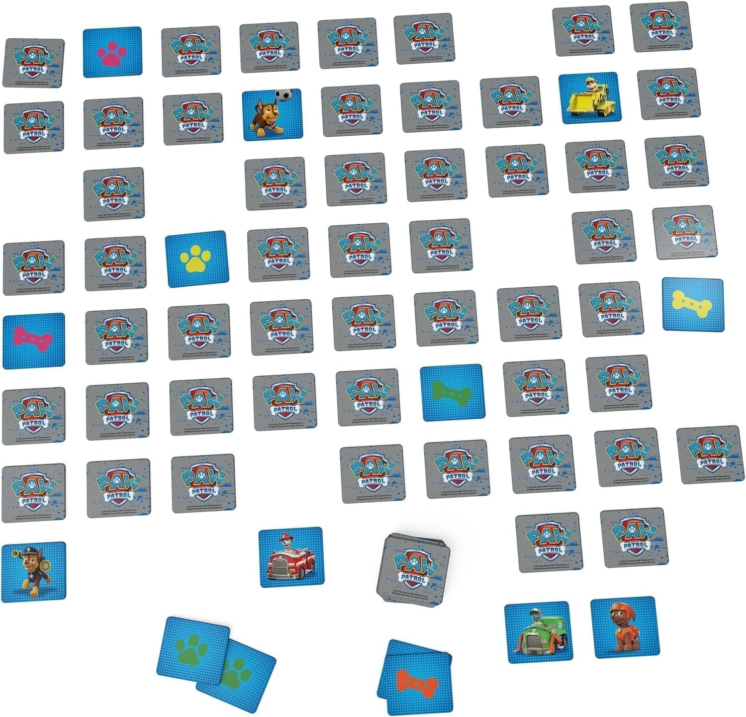 Spin Master Paw Patrol spil, huskespil, Paw Patrol legetøj, Chase, Stella, Marcus, Ruben, huskespil med bøger, for børn over 4 år Action figurer Naty Shop