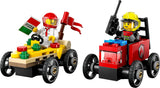 LEGO City Pizza Varevogn Vs. Pizzavogn - Sæbekasselegetøj til piger og drenge fra 5 år - Byggesæt med 2 chaufførminifigurer - Fødselsdags- og feriegave 60458 Byggesæt Besuche den LEGO-Store