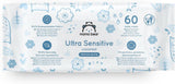 Mama Bear Ultra Sensitive Baby Wipes Duftfri 1008 Antal (18 pakker af 60) Naty Shop