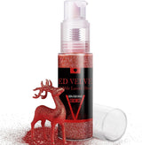 Spiselig glitterspraysæt - 20 g mad iriserende glitterstøv til drinks, champagne, kager - spiselig metallisk madfarve til cocktails, vin, spiritus, bagning, kager