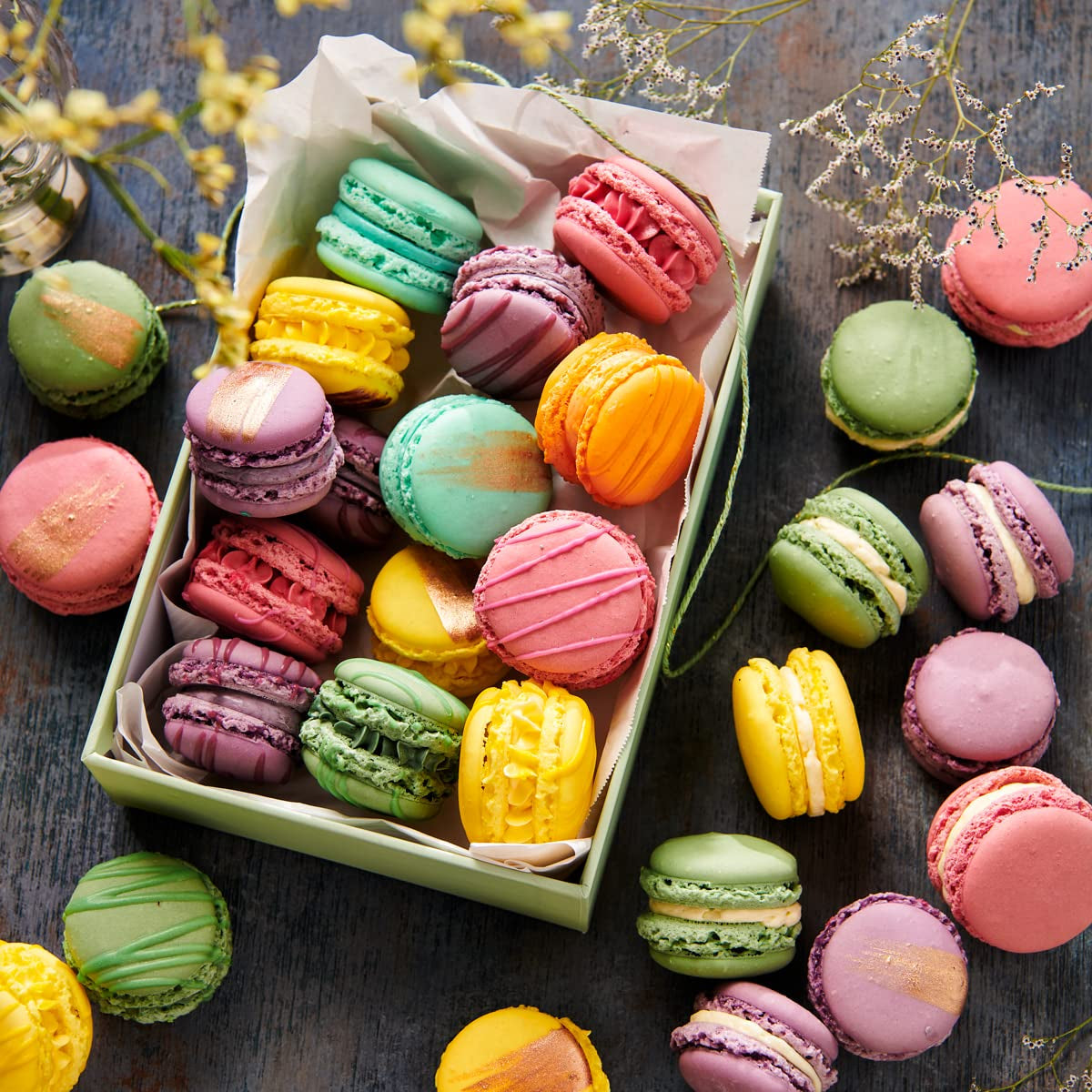 Funcakes Mix Für Macarons, Glutenfri: Einfach Zu Berübenen, Perfekt Hausgemachte Macarons, Köstlicher Mandelgeschmack, Halal-Zertifiziert, 300G Mix til bagning og madlavning Naty Shop