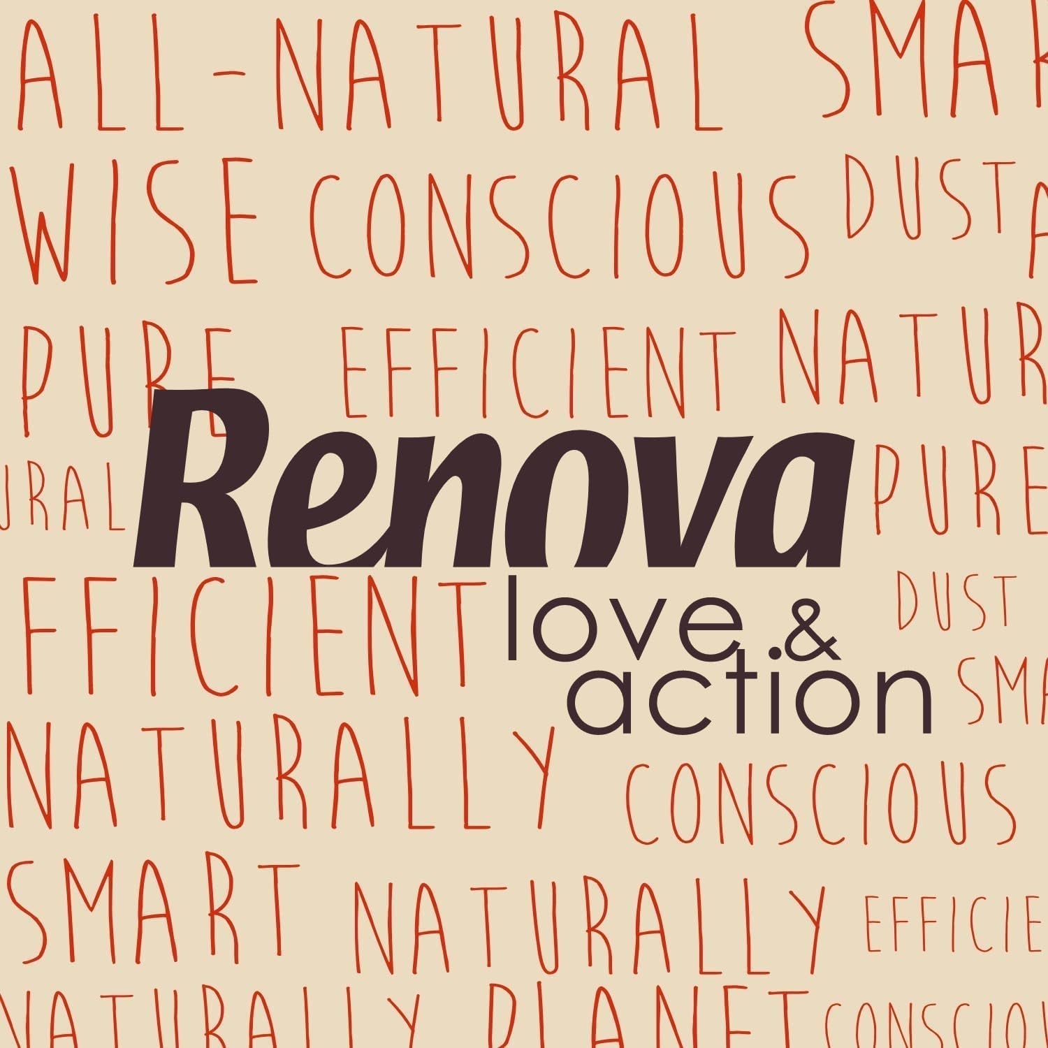 Toiletpapir Renova Eco Love & Action, 4 stk