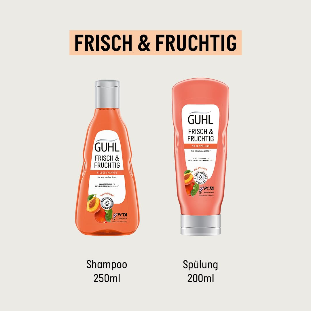 Guhl Fresh & Fruity Shampoo - Indhold: 250 Ml - Hårtype: Normal Bruser og bad Guhl