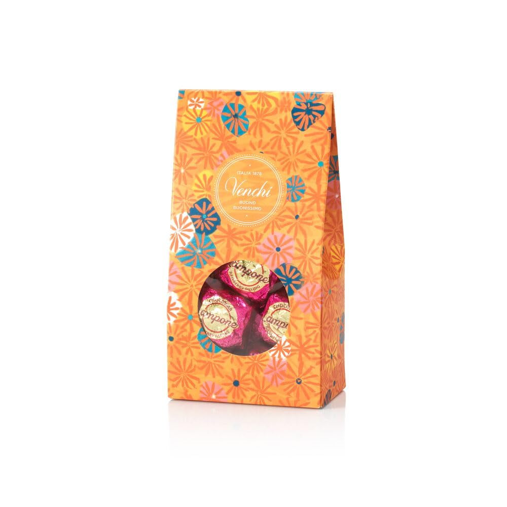 Venchi - Murrine Chocolate Raspberry Praline gaveæske, mørk chokolade, 288 g, glutenfri, ingen kunstige farver, ingen konserveringsmidler - perfekt gaveidé