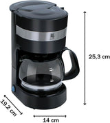 24V Truck Kaffemaskine - Truck Kaffemaskine - Filter Kaffemaskine - Hold Varm Kaffemaskine - Glaskaraffel Kaffemaskine - Sort