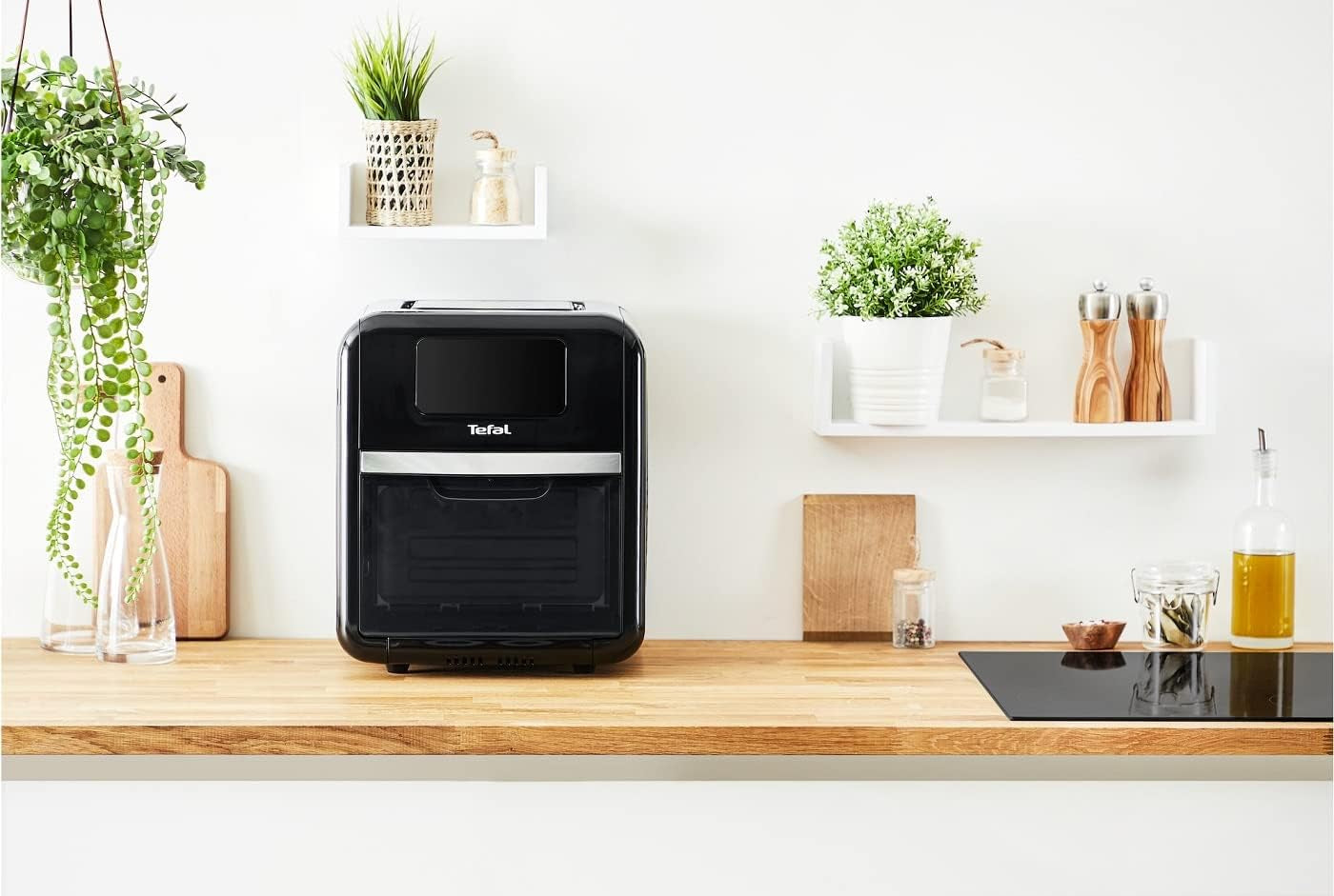Tefal Easy Fry Ovn & Grill 9-I-1 Hot Air Fryer, 11 L Til 6 portioner, 7 tilbehør, 8 programmer, opskrifter online Hvidevarer Naty Shop
