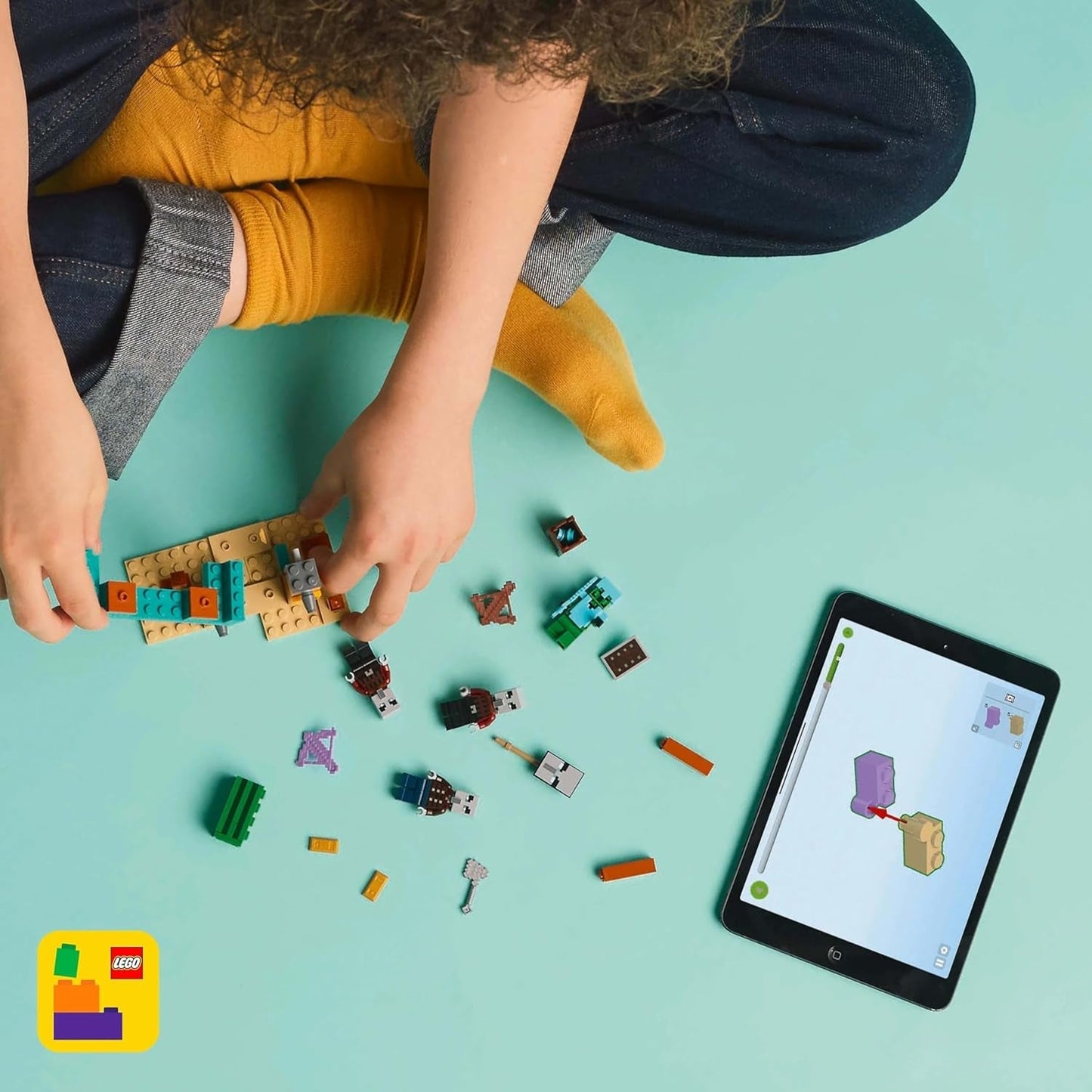 LEGO Minecraft The Illager Desert Patrol videospilsæt til børn, udpost minilegetøj og tre minifigurer inklusive plyndrer, tjener og kaktusridder 21267 byggesæt Besuche den LEGO-Store