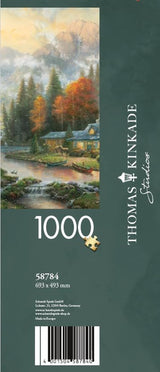 Schmidt Spiele 58784 Thomas Kinkade, Aften ved Autumn Lake, puslespil 1000 brikker, farverigt Puzzle Naty Shop