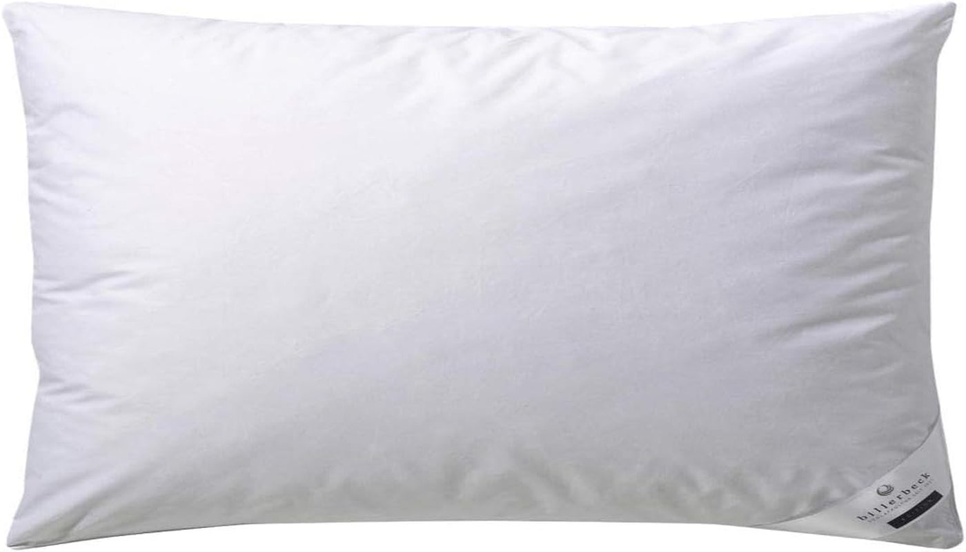 Billerbeck dunpude Martina - Pude i 80 X 80 Cm - Pude med fast støtte - Gåsedun 15% og fjer 85% Naty Shop standardpuder 40 X 80 Cm