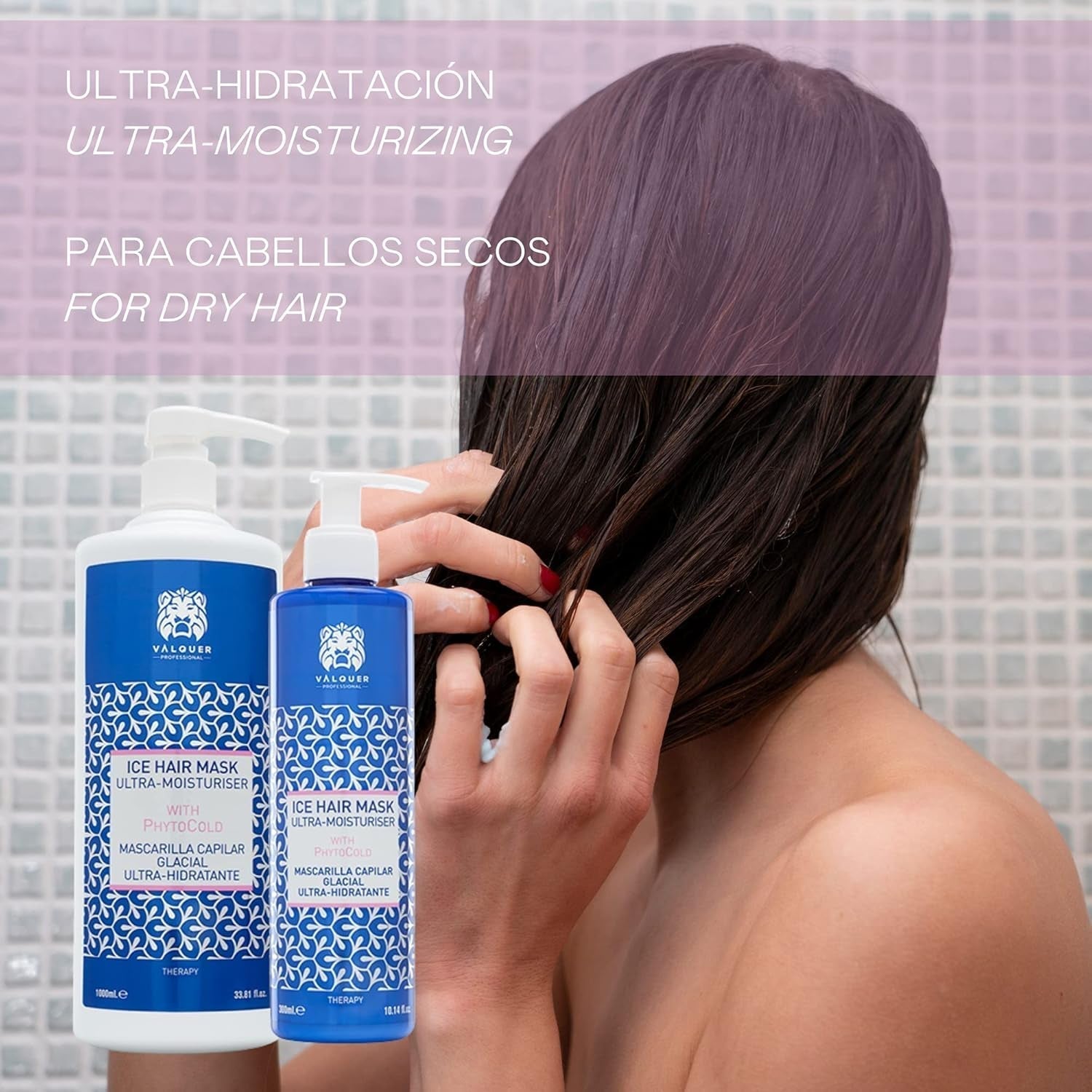 Valquer Profesional Ice Hair Mask - Ultrafugtgivende hårmaske uden sulfater, salte og silikoner Naty Shop hårmaske