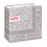 Fato - Tørre papirservietter, airlaid, tekstileffekt, pakke med 50 servietter, 40X40 foldet i 4 format, Tropicana Decor