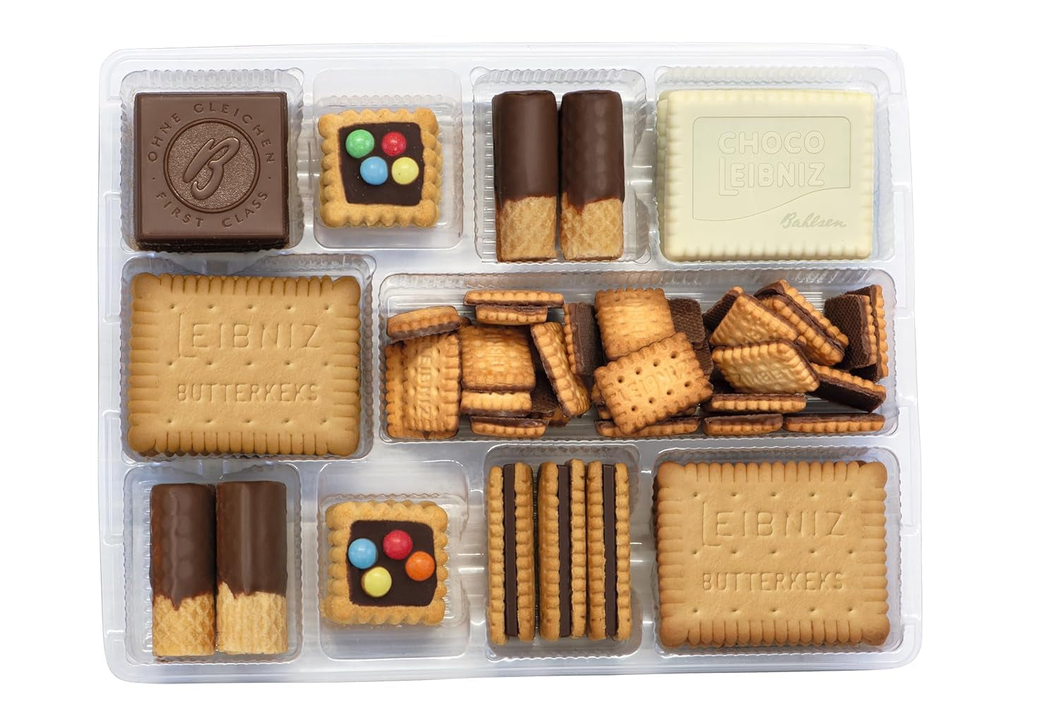 Bahlsen Vores kiksfamilie, pakke med 9, kiksblanding med 7 sprøde varianter af chokoladekiks (9 x 280 g)