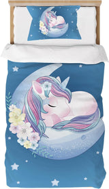 Sengetøj til børn, Unicorn Soft, mikrofiber Sengetøj - børn Naty Shop Unicorn 100X135 Cm