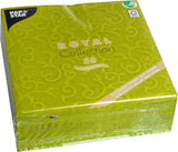 PAPSTAR 50 Servietter ROYAL Collection 1/4-fold 40 Cm X 40 Cm Olivengrøn Casali 84883 Dekorative servietter Borddekorationer til bryllup, dåb og catering