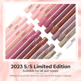 Modelones 35 stk Gel neglelak sæt, UV neglelak sæt med 48W lampe, nøgen brun hvid pink gel neglelak sæt, UV gel negle lak sæt med top coat base negle studio sæt