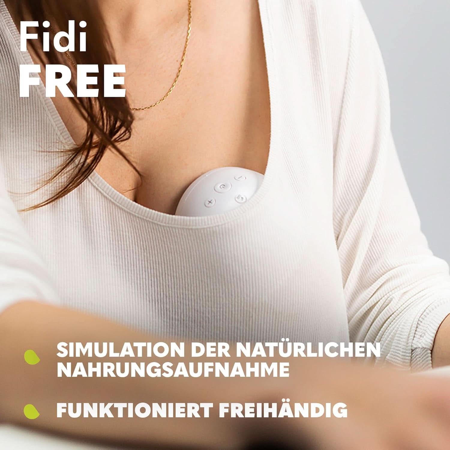 Elektrisk brystpumpe LIONELO Fidi Free 2, massagetilstand, 5 intensitetsniveauer Tilbehør Mad og amning Bebe Naty Shop