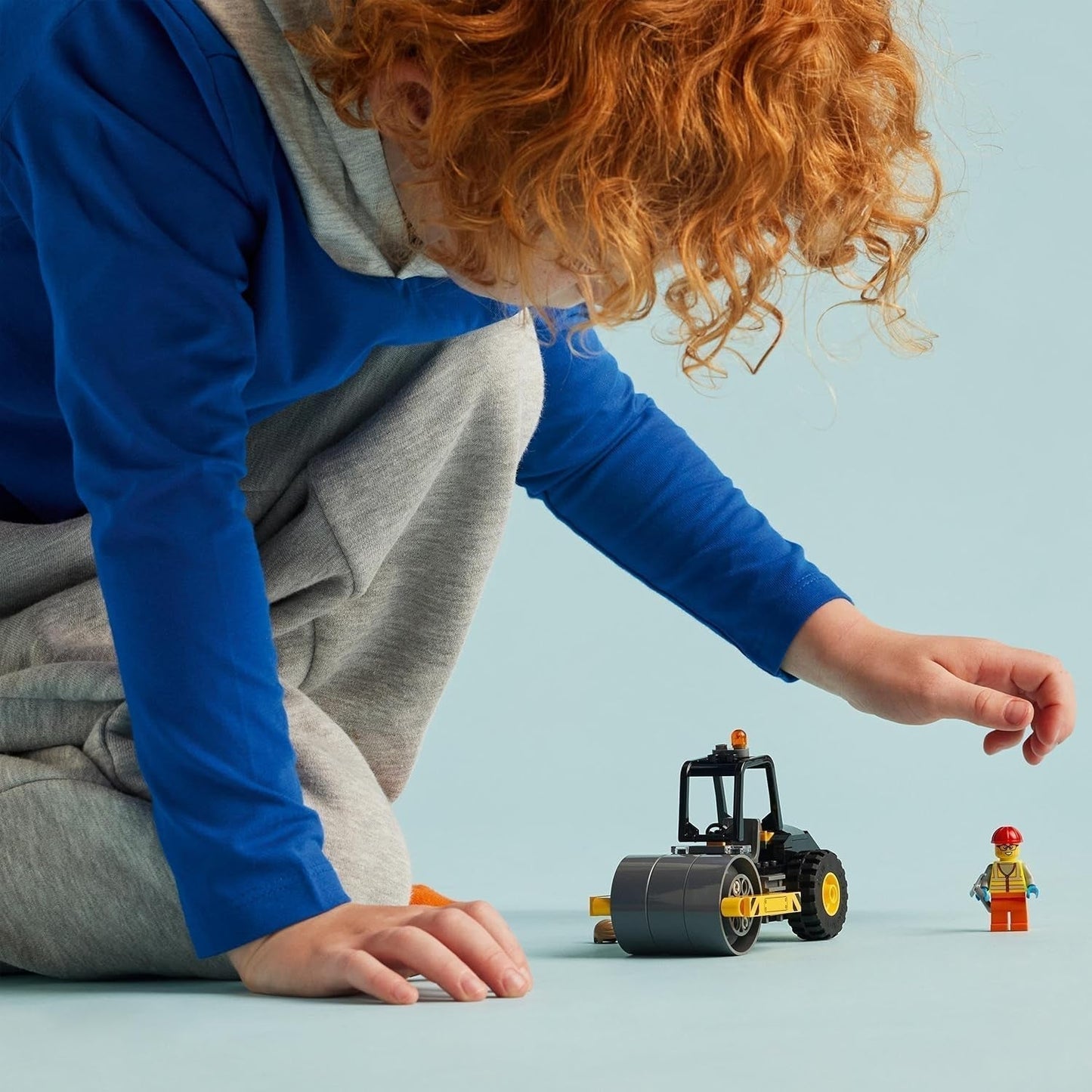 LEGO City Road Roller Byggekøretøj til 5 år børn Damprullelegetøj med bygningsarbejder Minifigur Fantasifuld legeoplevelse for drenge og piger Lille sjov gave 60401 Byggesæt Besuche den LEGO-Store