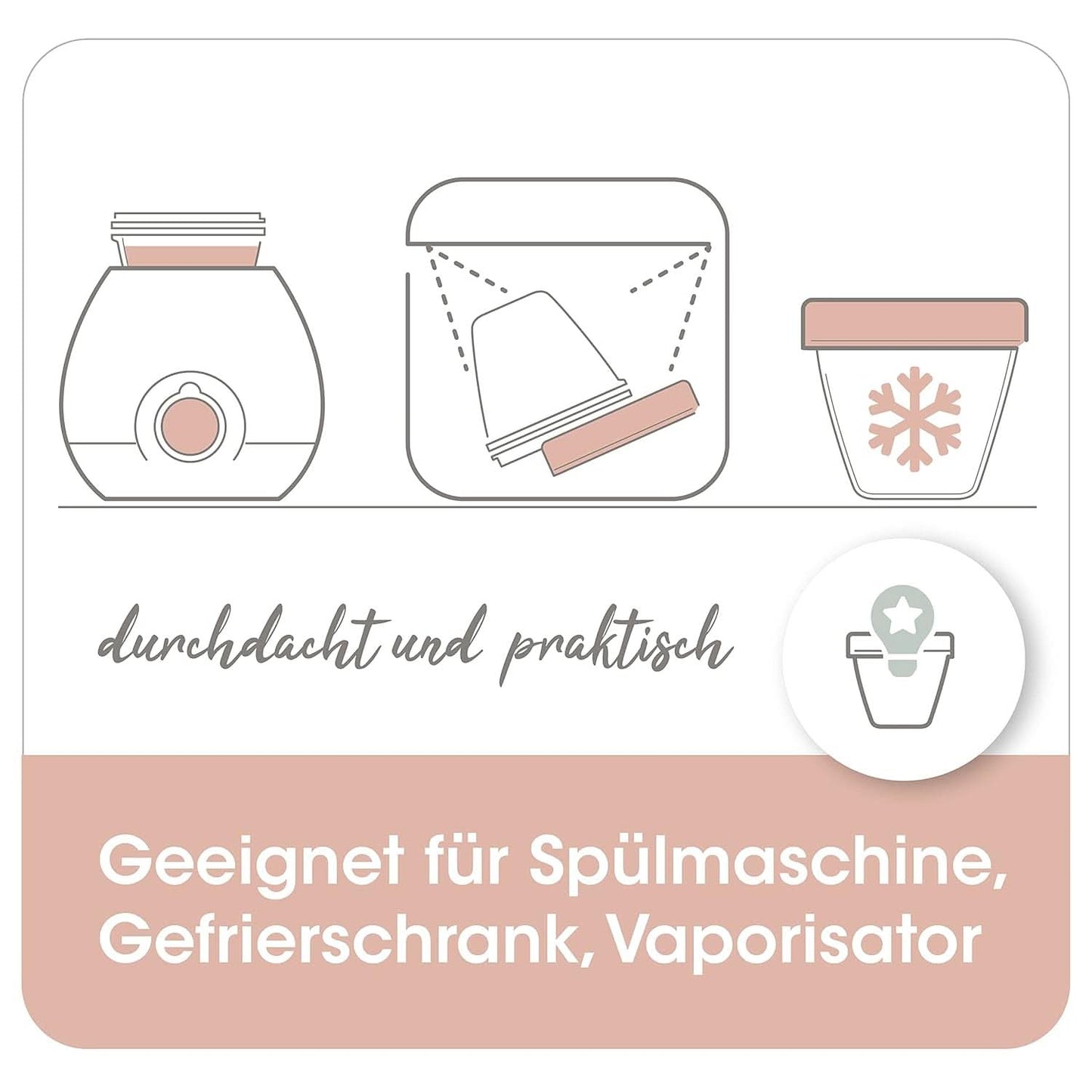 Modermælksbeholdere NIP First Moments 150 ml, 4 stk.: stabelbare og lækagesikre Tilbehør Mad og amning Bebe Naty Shop