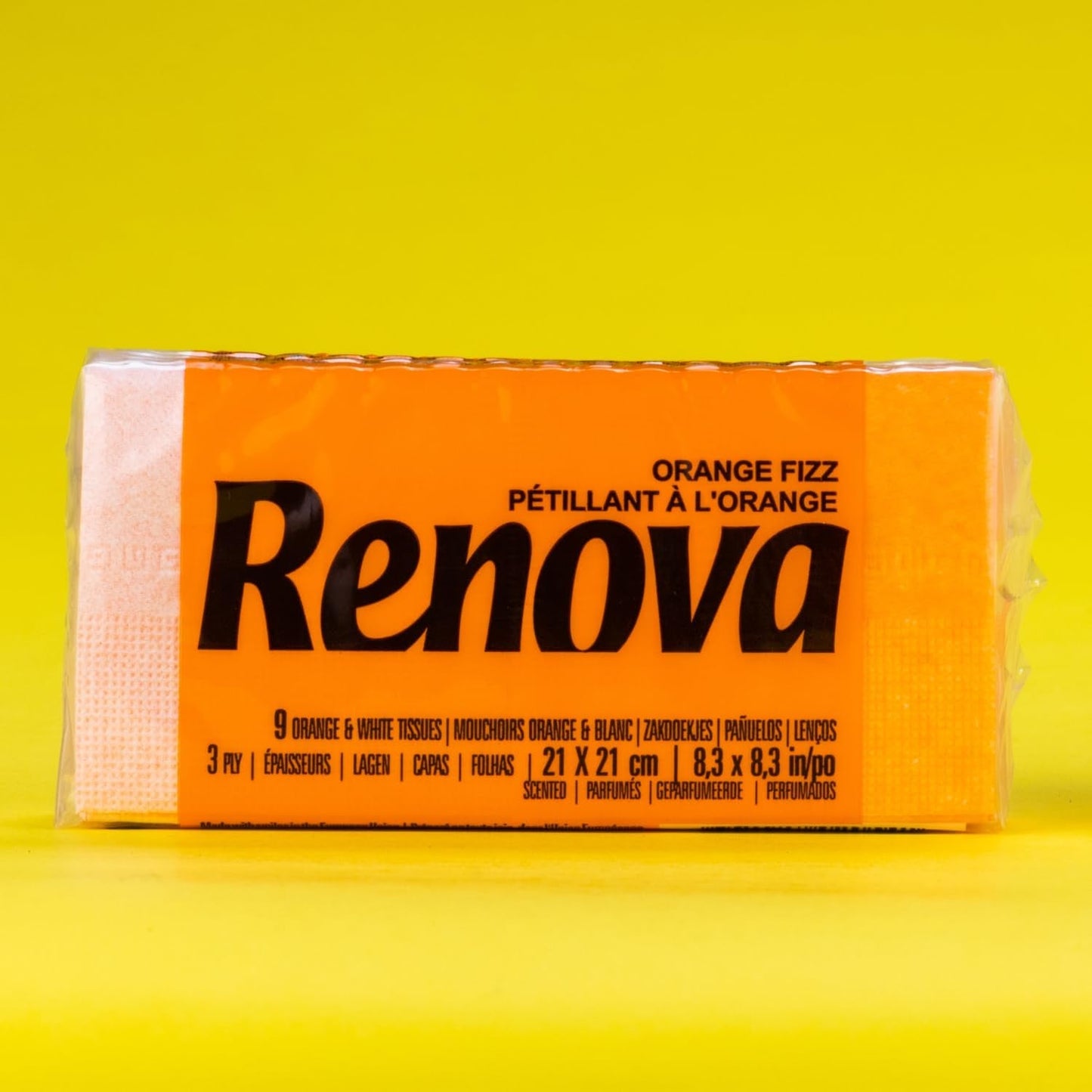 RENOVA ORANGE FIZZ Pocket Tissues 6 pakker