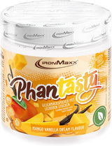 Ironmaxx Phantasty - Creamy Peach 250G Dose | Vegansk Geschmackspulver Mit Echten Frucht- Oder Nussstückchen | Perfekter Zuckerersatz Sweeteners Naty Shop 250 G (1Er Pack) Mango Vanilla Dream