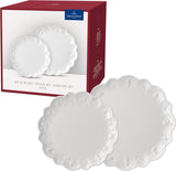 Villeroy & Boch Toy's Delight Royal Classic 8-delt porcelænssæt, Tåler opvaskemaskine og mikroovn, hvidt, tallerkener, 4-personers porcelænssæt, julestel, legetøj, premium porcelæn