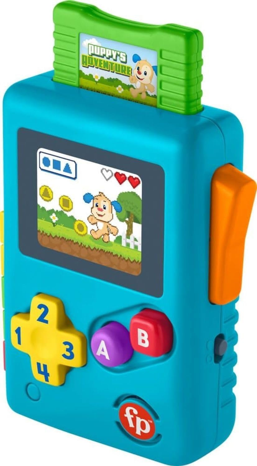 Fisher-Price HBC86 - Lærer sjov Lil' Gamer, musikalsk lærings- og aktivitetslegetøj, tysk version, til babyer og småbørn fra 6 til 36 måneder Babylegetøj Naty Shop