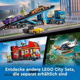 LEGO City dobbeltdækkerbus, dobbeltdækker legetøjsbus, køretøjssæt til piger og drenge fra 7 år, indeholder 5 figurer, inklusive en baby i barnevogn 60407 Byggesæt Besuche den LEGO-Store