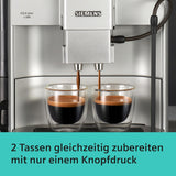 Siemens EQ.6 plus s300 automatisk espressomaskine TE653501DE, til mange kaffespecialiteter, mælkeskummer, keramisk kværn, dobbelt kaffefunktion, anti-kalk, automatisk damprensning, 1500 W, sølv