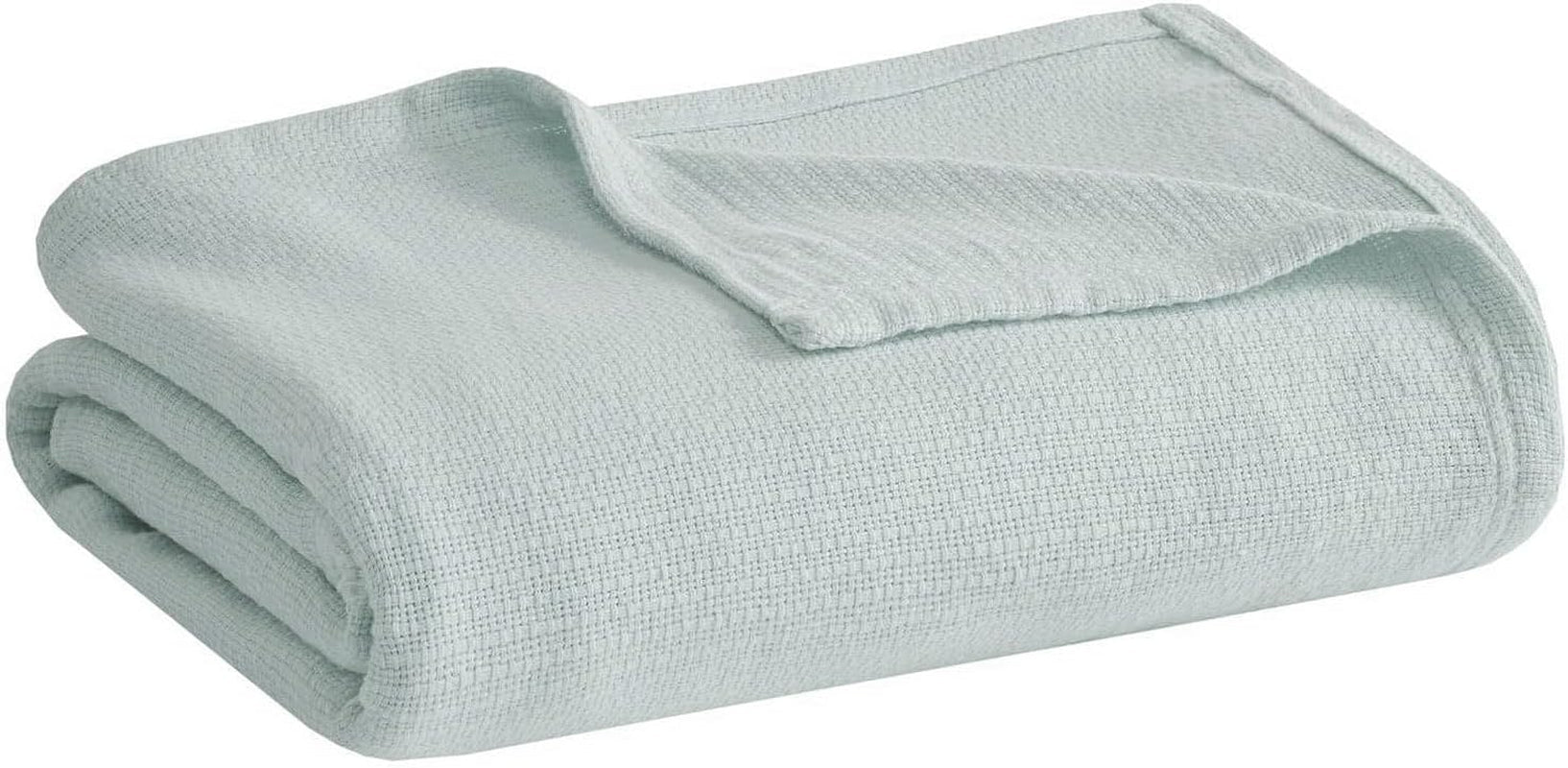 Madison Park Freshspun Wicker Twin Grå bomuldstæppe Senge og tæpper Madison Park King Blue