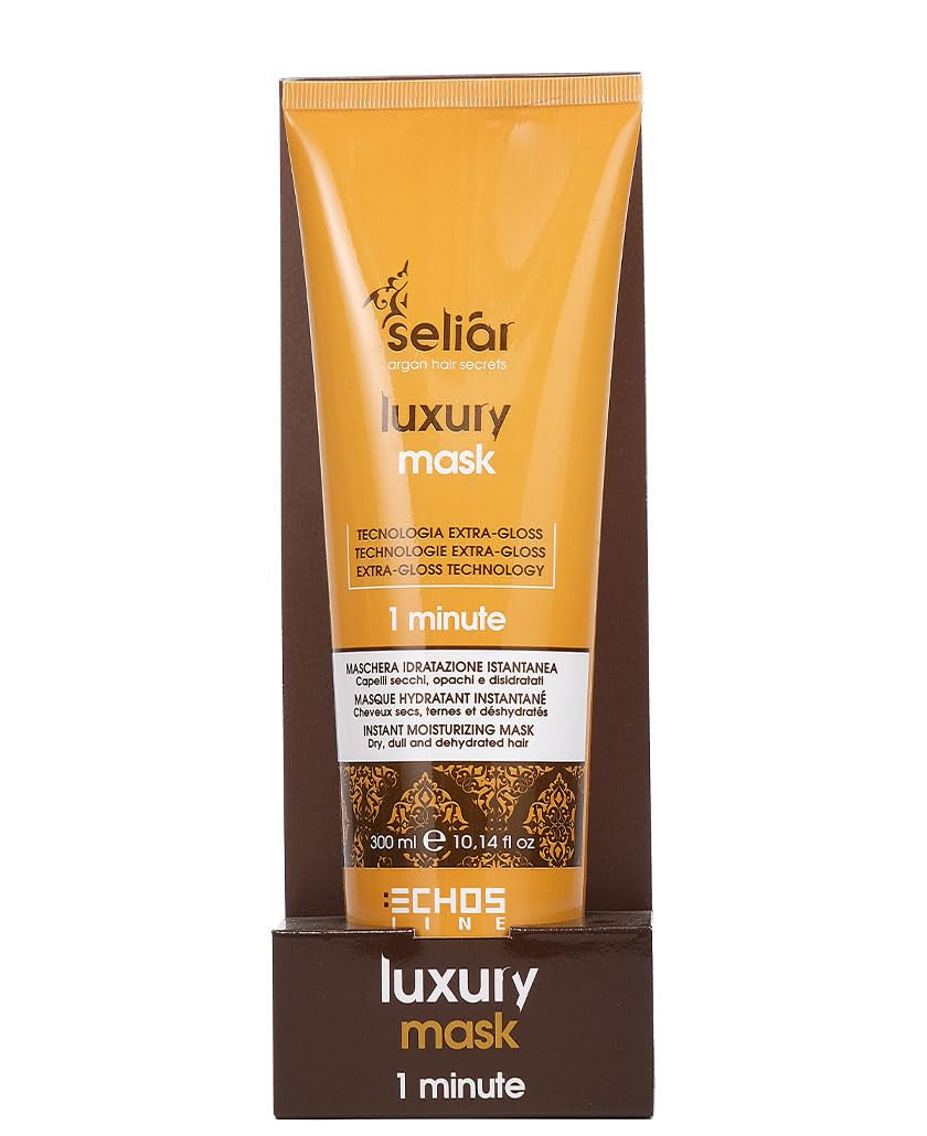 ECHOSLINE Seliar Luxury Instant Moisturizing Mask til tørt og dehydreret hår 300 ml Hårmaske Naty Shop