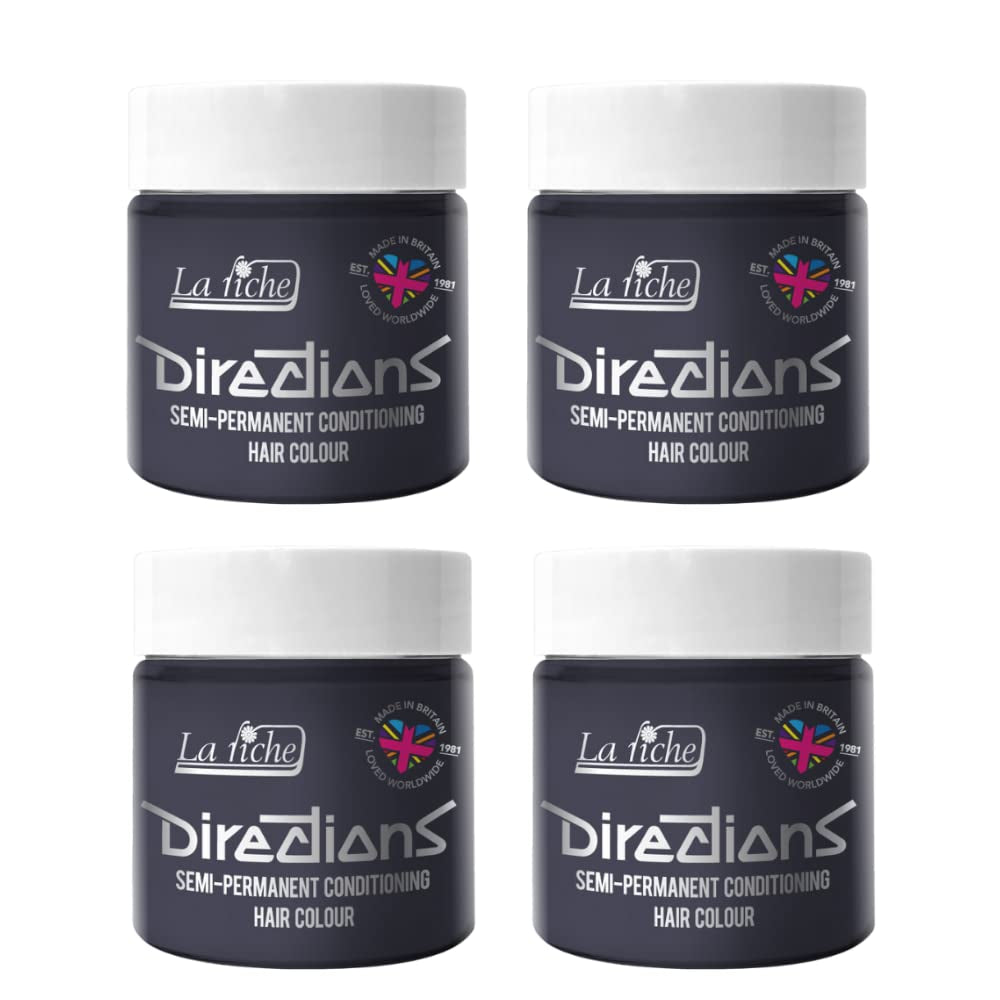 Semi-permanent hårfarve Vejledning 100 ml æske 4 pakke (Pillarbox Red) Hårfarve Naty Shop Stormy grå 400 Ml (1 pakke)