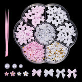 GZMAYUEN 920 stk Guld Sølv Flatback Perlen Für Nägel, Halbrunde Weiße Beige Nail Perlen, Kleine Halbrunde Flatback Perlen Für DIY Nail Art Decor