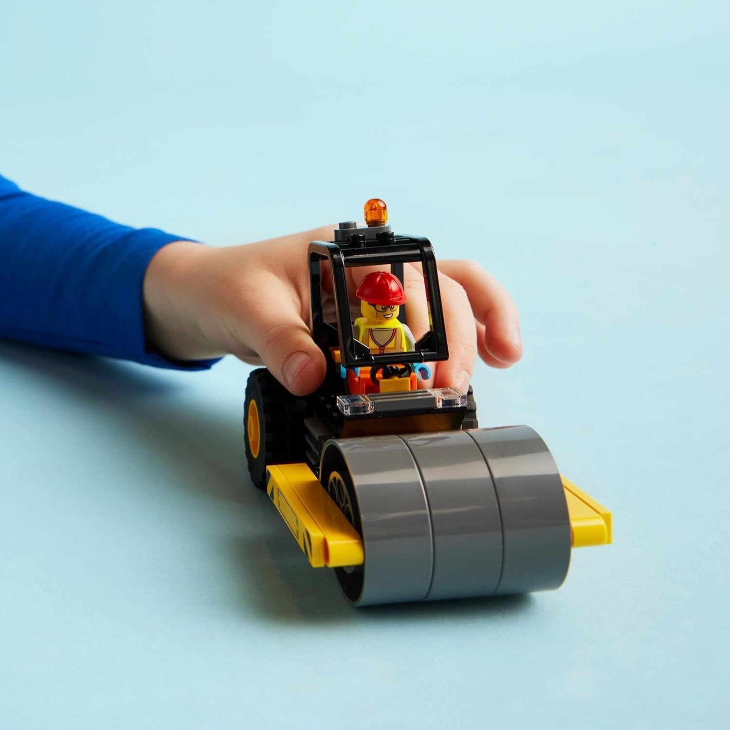 LEGO City Road Roller Byggekøretøj til 5 år børn Damprullelegetøj med bygningsarbejder Minifigur Fantasifuld legeoplevelse for drenge og piger Lille sjov gave 60401 Byggesæt Besuche den LEGO-Store