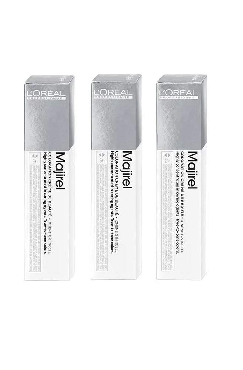 3x Loreal Majirel 7.0 Intensiv farve til mellemblondt hår - 50ml Hårfarve Naty Shop Standardtitel