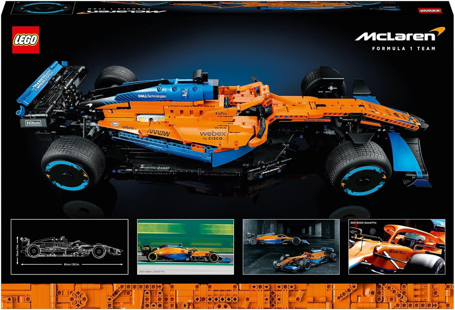 Lego Technic Mclaren Formel 1-racerbil - Voksen F1-model med V6-motor og styring - Gave til motorsportsfans og samlere - 42141 Byggesæt Besuche den LEGO-Store