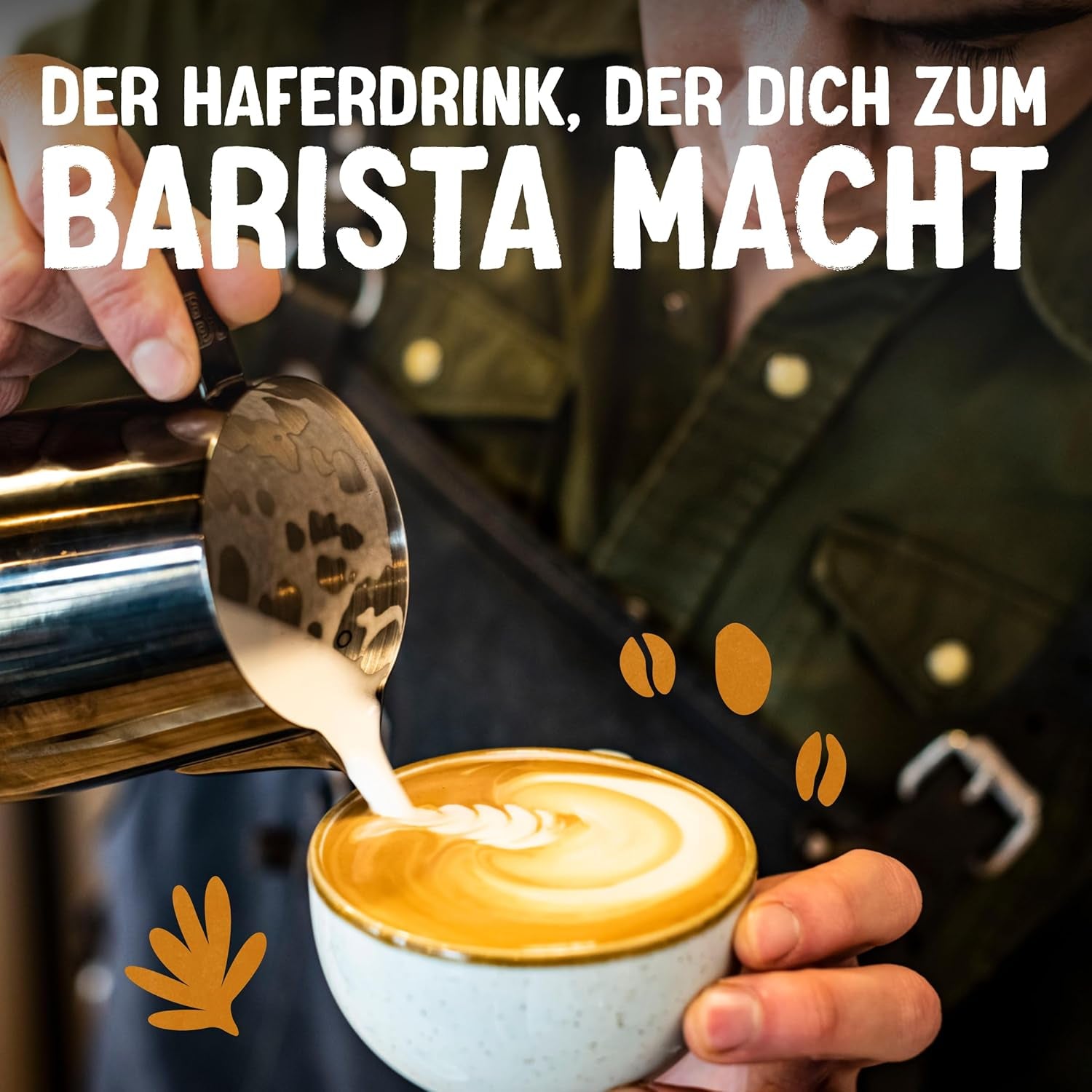 Alpro Barista Haferdrink – Zum Aufschäumen – Vegan und milchfrei – Von Natur aus lactosefrei – Rich an Ballaststoffen, Calcium og Vitaminen – 8 x 1 L – Haltbar