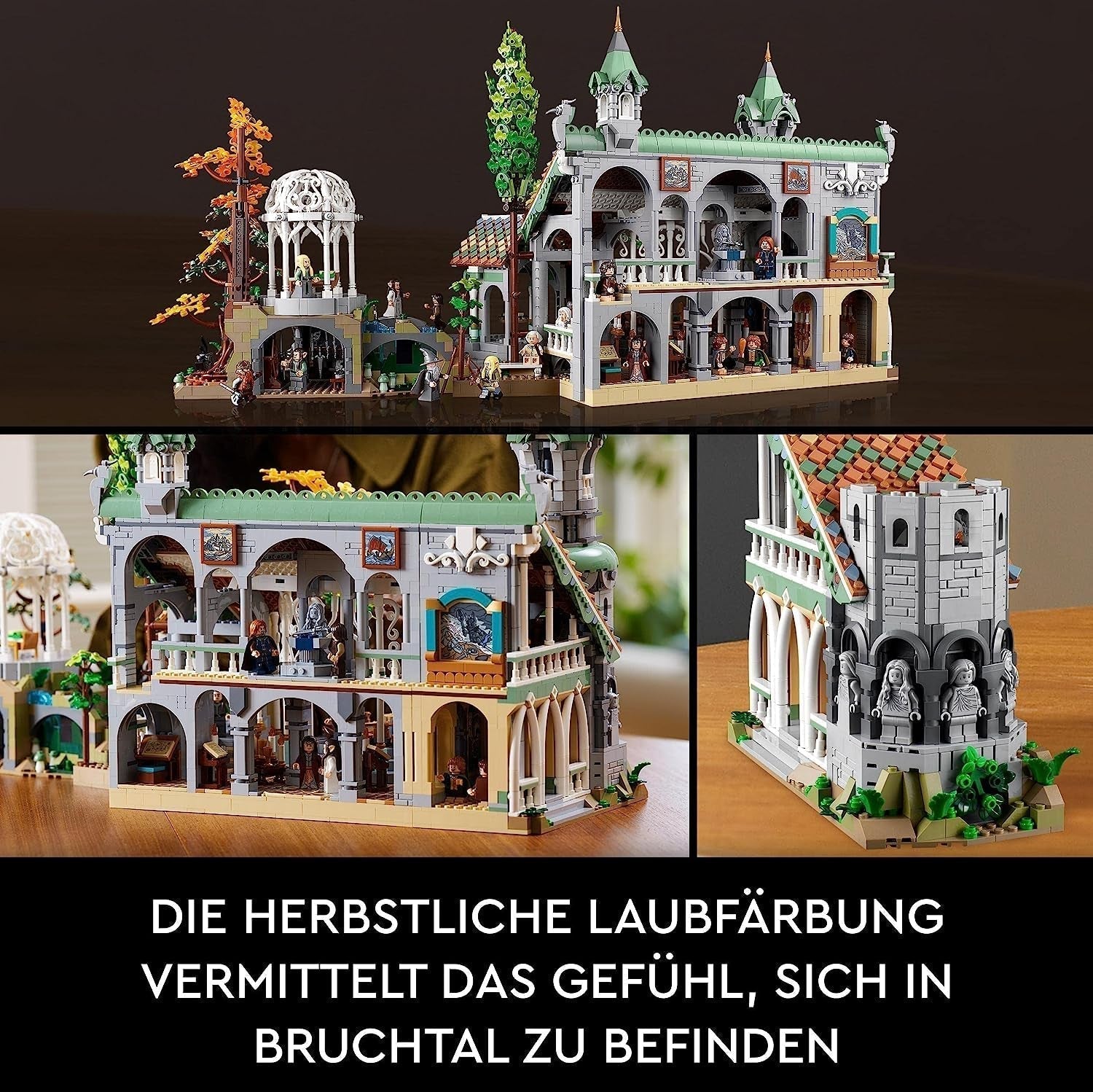 LEGO Icons Ringenes Herre: Rivendell - Voksensamling og udstillingssæt med 15 unikke minifigurer inklusive Gandalf, Legolas, Aragorn og Frodo, eksklusivt på Amazon - 10316 Byggesæt Besuche den LEGO-Store