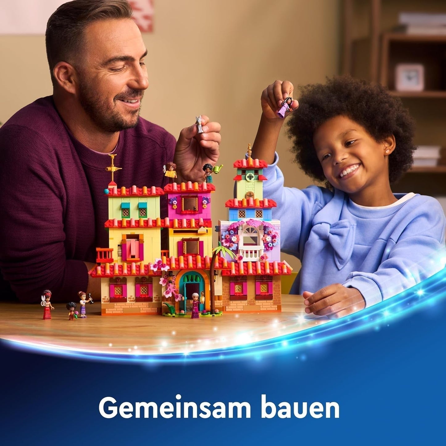 LEGO Ç€ Disney Encanto Magical House of Madrigals Børnedukkehus med Mirabel Legefigur byggelegetøj til piger og drenge fra 7 år 43245 Byggesæt Besuche den LEGO-Store