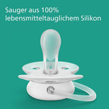 Philips AVENT Ultra Soft sutter - pakke med 4 ekstra bløde BPA-fri sutter til babyer i alderen 0-6 måneder, inklusive bæretaske og sterilisering (model SCF091/35)