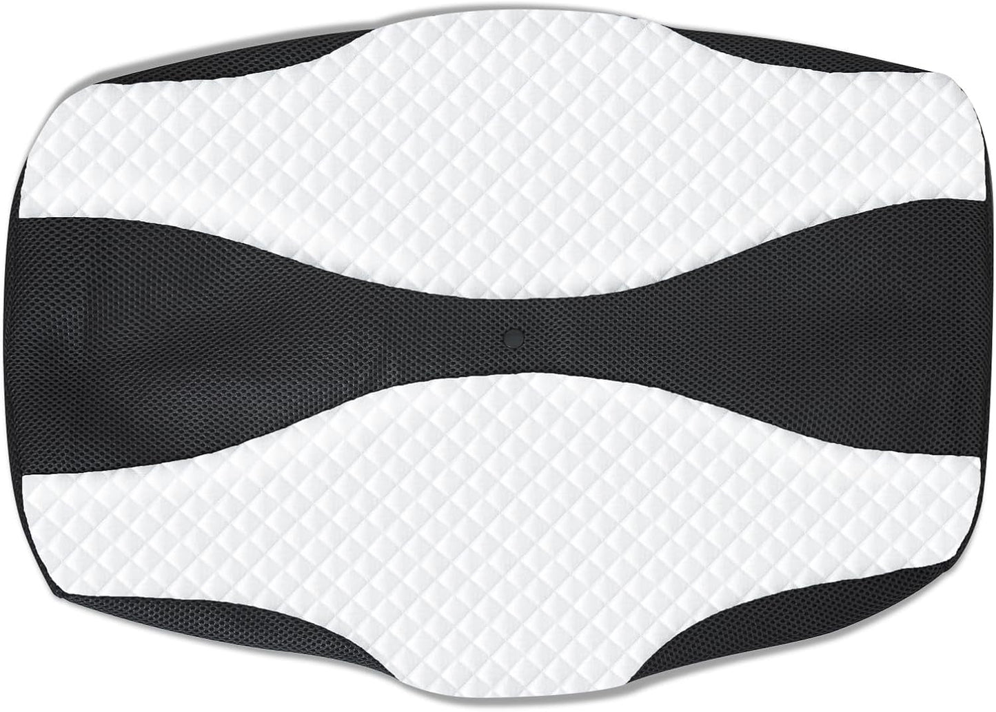 SAHEYER Ortopædisk pude Nakkestøtte Pude Hovedpude Ergonomisk nakkepude Sidesovepude 60 X 40 X 13/11 cm Memory Foam Pude til Side Sleeper Ryg Mave Ortopædiske livmoderhalspuder Naty Shop Sort pudebetræk