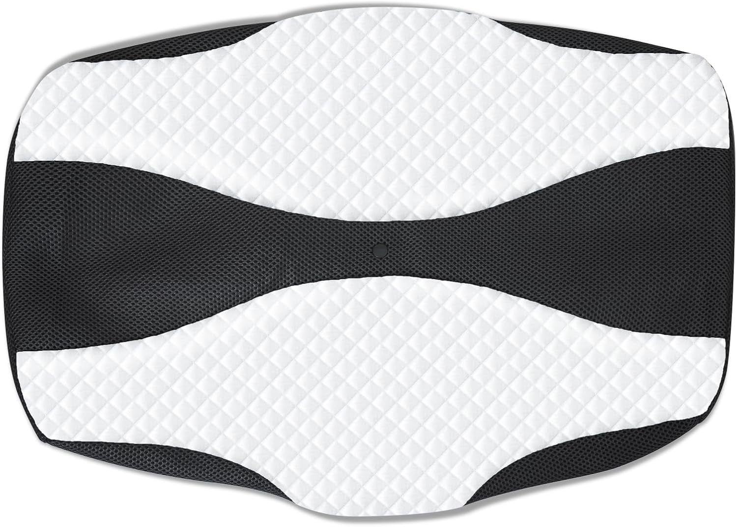 SAHEYER Ortopædisk pude Nakkestøtte Pude Hovedpude Ergonomisk nakkepude Sidesovepude 60 X 40 X 13/11 cm Memory Foam Pude til Side Sleeper Ryg Mave Ortopædiske livmoderhalspuder Naty Shop Sort pudebetræk