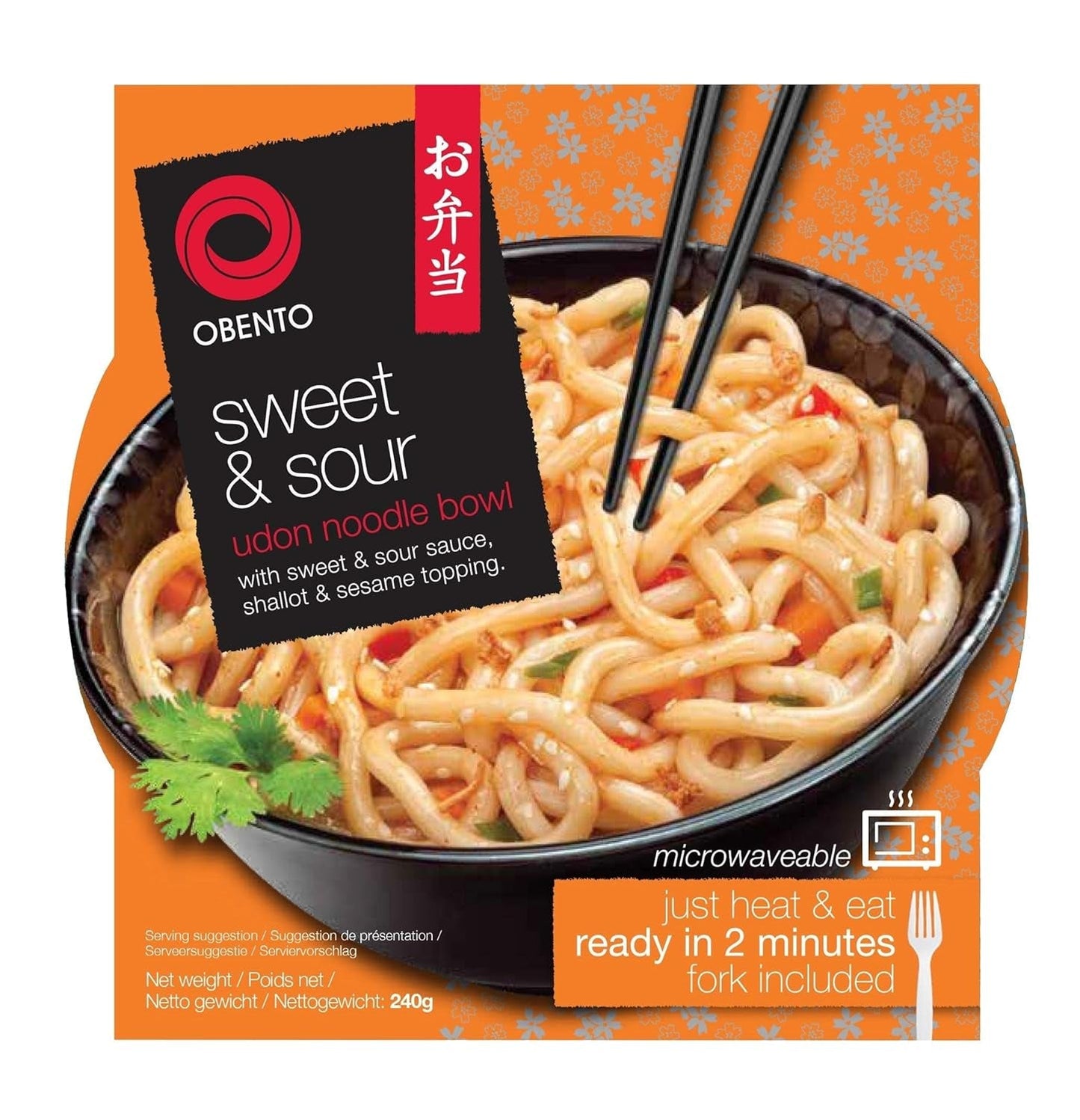 Sød og sur Udon-skål, færdigretter til mikroovn, 240 g